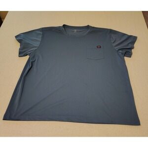 Dickies Mens‎ Short Sleeve Pocket T Shirt Gray 3XL Workwear Polyester Blend A